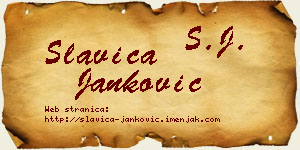 Slavica Janković vizit kartica